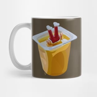 Head over heels on brown Mug